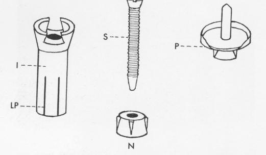 1 Leger-Dorez`s four-piece endosseous implant