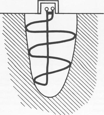 3 Bone growth around lower portion of Tramonte endosseous implant 