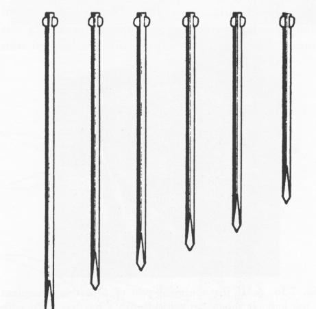 4 Scialom tantalum endosseous pin implants